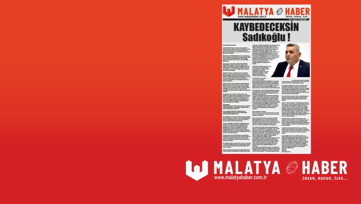 Malatya Haber E- Gazete 12 Eylül