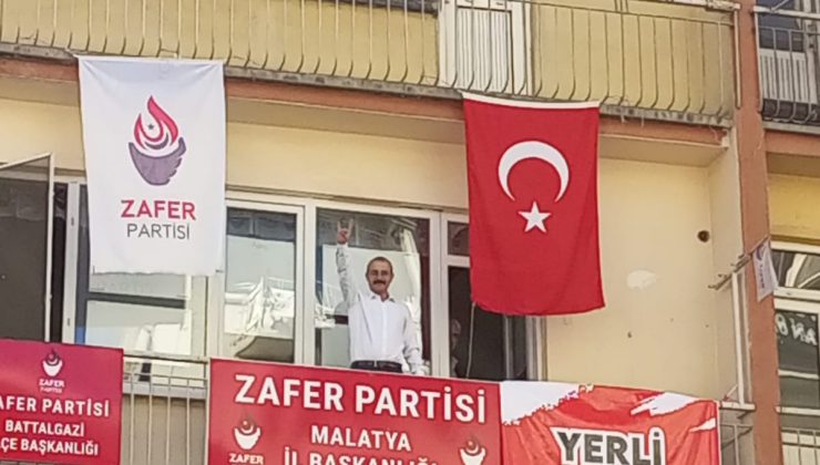 ZAFER PARTİSİ MALATYA İL BAŞKANINA ” DENETİMLİ SERBESTLİK ”