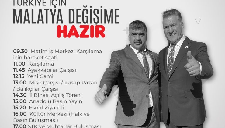 TÜRKİYE DEĞİŞİM PARTİSİ GENEL BAŞKANI MUSTAFA SARIGÜL MALATYA DA!