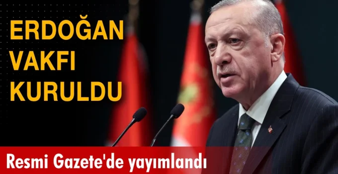 ERDOĞAN KENDİ VAKFINA VERGİ MUAFİYETİ GETİRDİ!