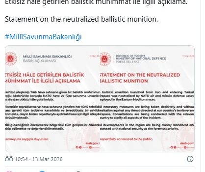 BÜYÜK KURTARICIMIZ NATO! İRAN’DAN TÜRKİYEYE ATILAN 3. FÜZEYİ DE DÜŞÜRMÜŞ!