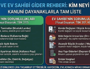 TÜM MASRAFLAR EV SAHİBİNE!